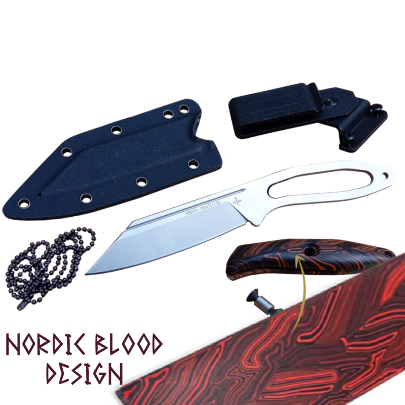 Knife Nordic Protector Vario EDC - Neck&Belt Pack - Nordic Blood