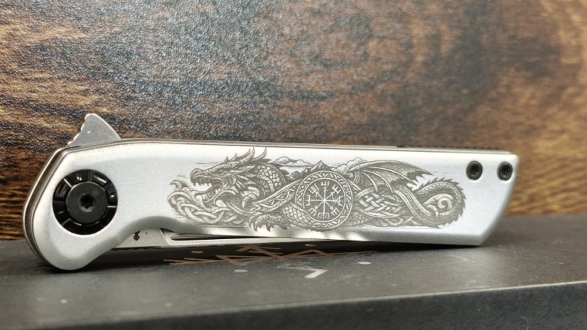 Pocketor Slim - Alu with Dragon engraving
