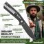 Folding knife Steeleton - Dark - Grip: Left handed