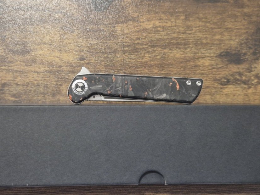 Pocketor Slim Nordic Stone - Carbon Fiber Flame