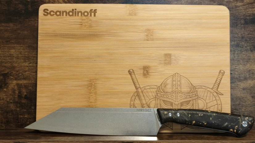 Cooking set Nordchef Valhalla + cuttingboard M (viking helmet)