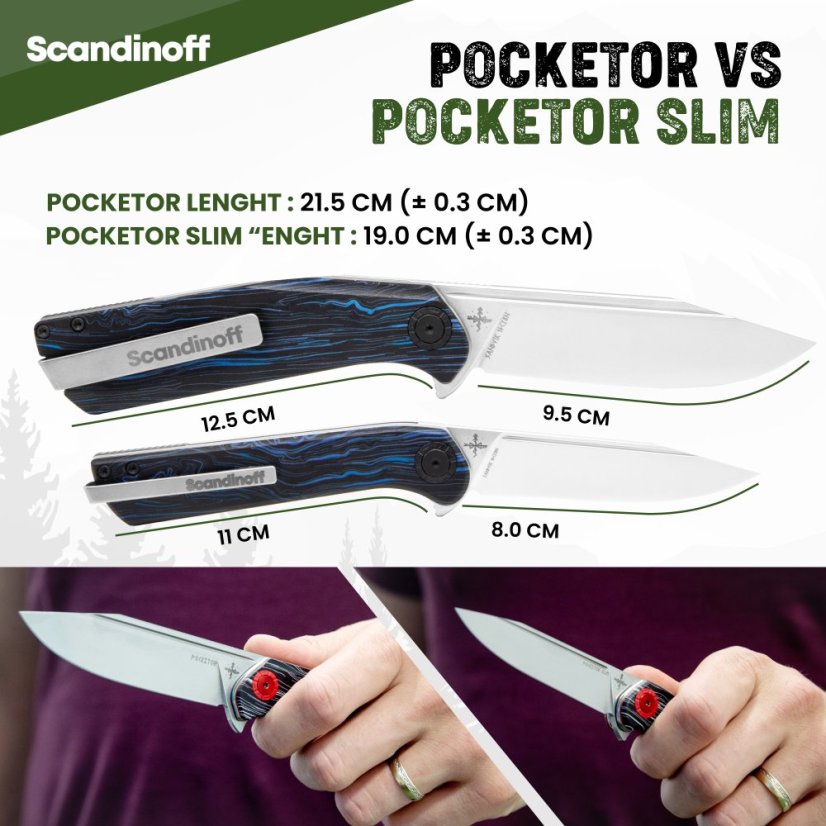 Folding knife Pocketor Slim - Nordic Sky 2025