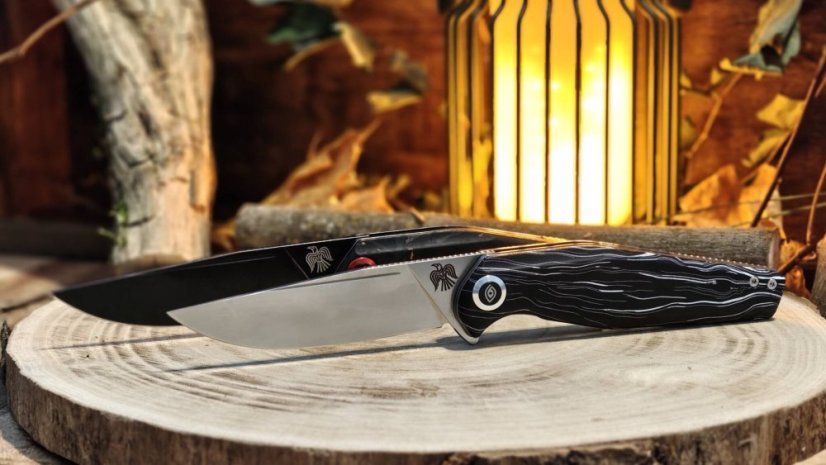 Zavírací nůž Raven - Nordic Flame (Black)