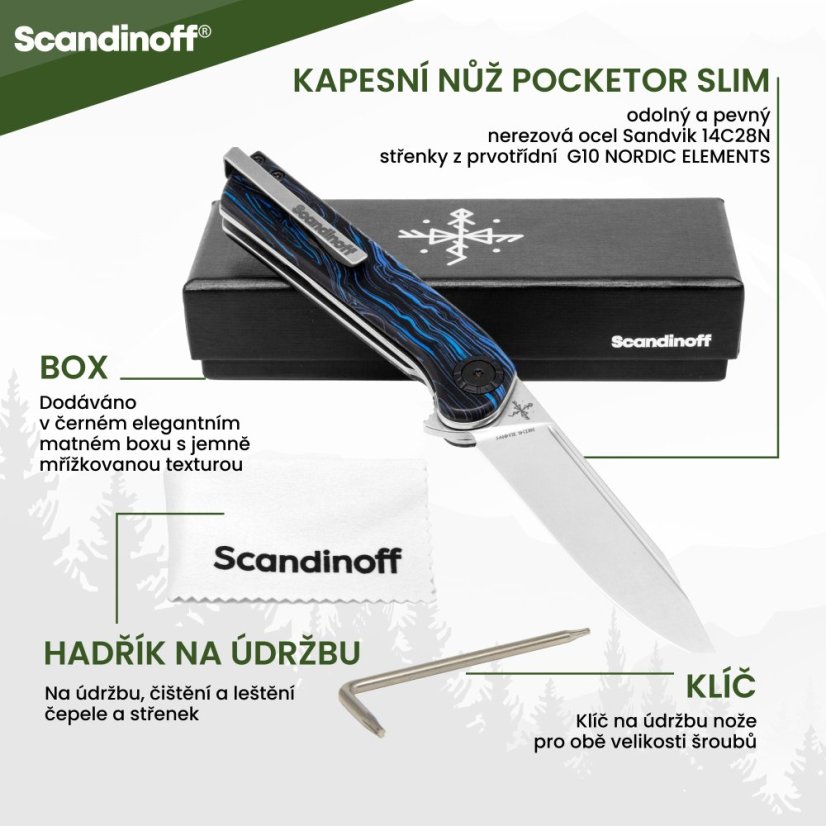 Pocketor Slim Nordic Elements - Nordic Sky