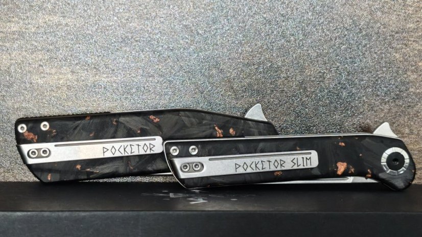 Double Pack - Pocetor 95 a Pocketor Slim - Carbon Fiber Flame 25