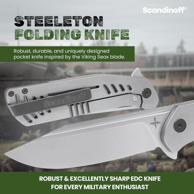 Folding knife Steeleton 95 - Titan Satin