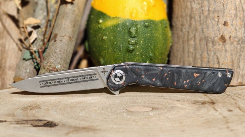 Pocketor Slim Nordic Elements - Carbon Fiber Flame