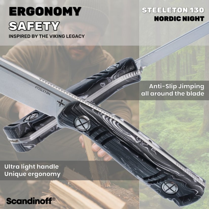 Fixed knife Steeleton 130 - Nordic Night
