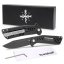 Folding knife Steeleton - Dark - Grip: Left handed