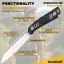 Fixed knife Steeleton 130 - Carbon Fiber Gold