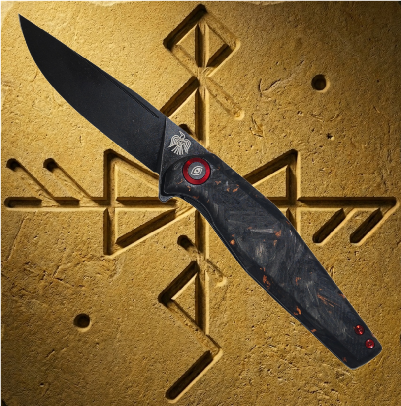Zavírací nůž Raven - Nordic Flame (Black)