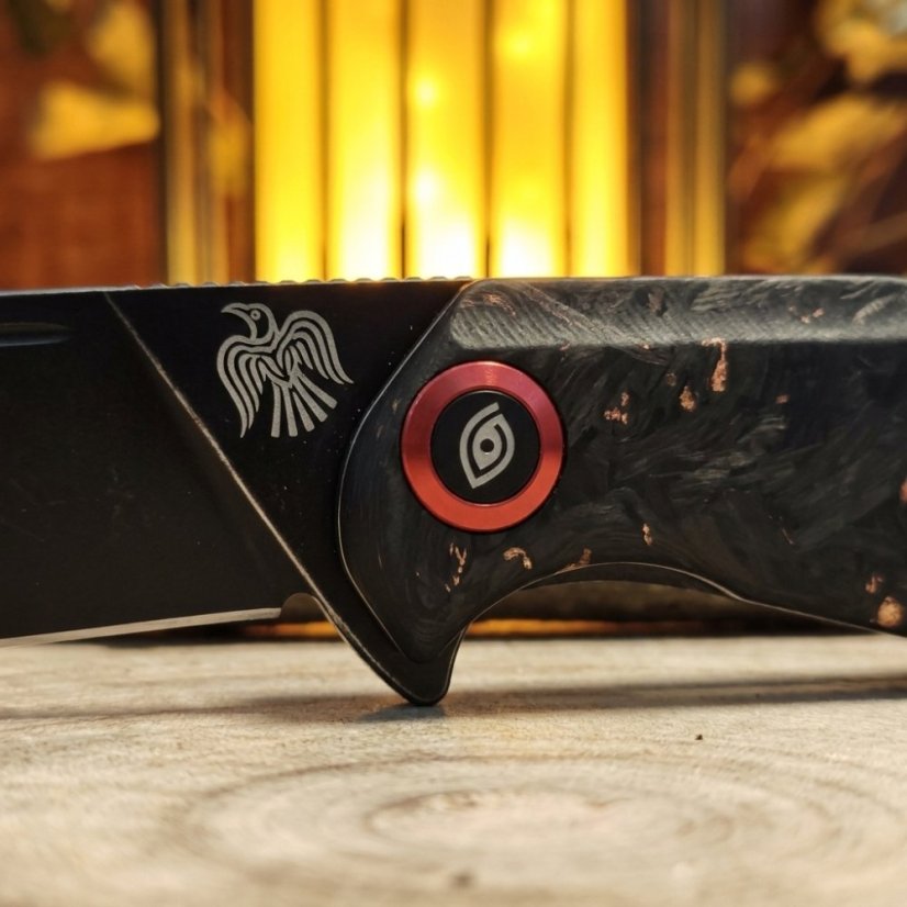 Zavírací nůž Raven - Nordic Flame (Black)