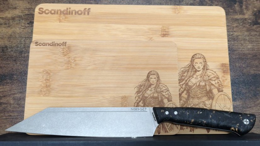 Cooking set Nordchef Valhalla + cuttingboard S, M (viking warrior)