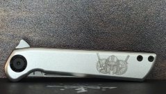 Pocketor Slim - Alu with Warrior engraving