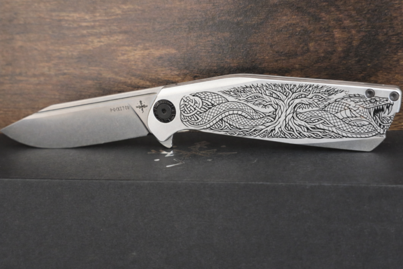 Pocketor 95 - Alu with Nordic Powers engraving