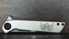 Pocketor Slim - Alu with Warrior engraving