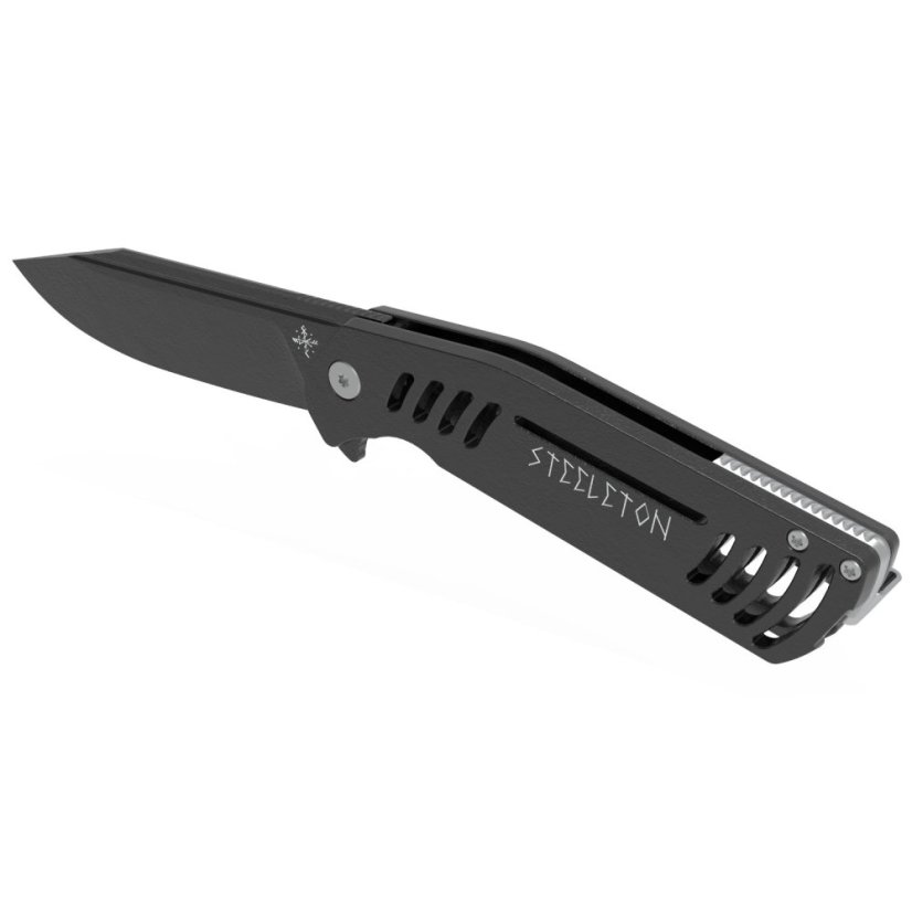 Folding knife Steeleton - Dark - Grip: Left handed