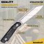 Fixed knife Steeleton 130 - Carbon Fiber Gold