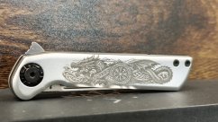 Pocketor Slim - Alu with Dragon engraving