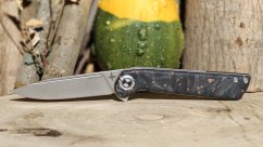 Folding knife Pocketor Slim - Carbon Fiber Flame