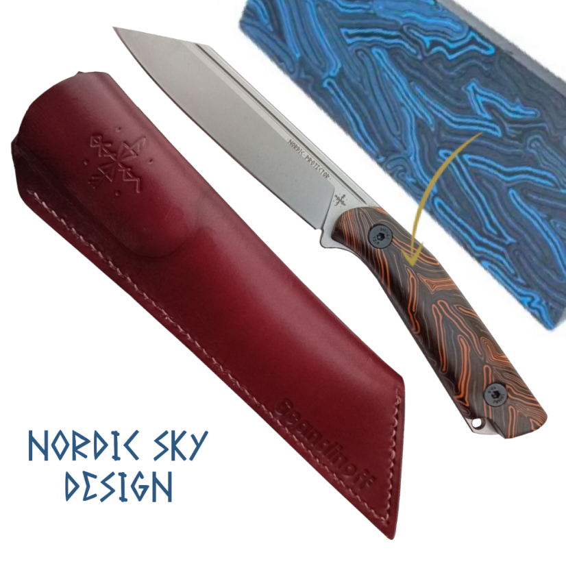 Knife Nordic Protector 130 EDC - G10 Nordic Sky