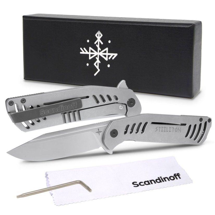 Folding knife Steeleton 95 - Titan Satin